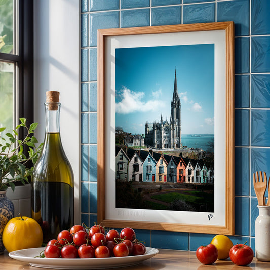 Cobh Cathedral and the Deck of Cards Print