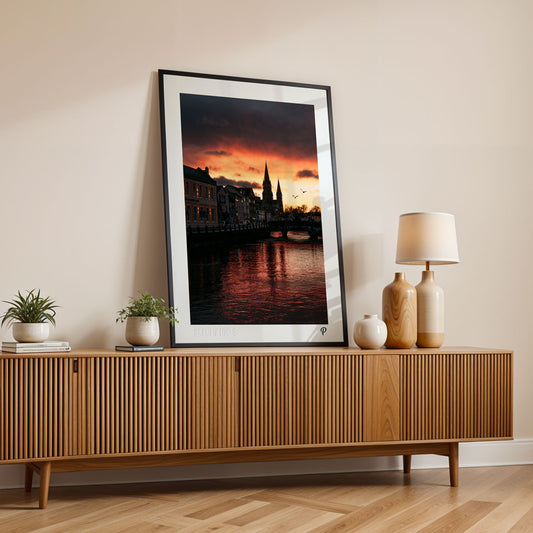 Fire & Stone Print (Framed)