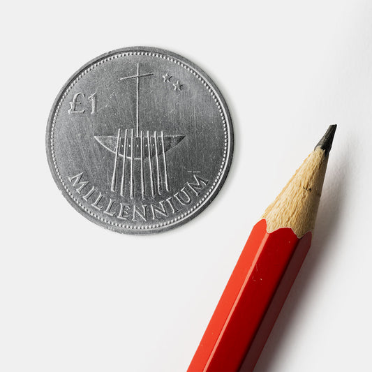 One Pound Millennium Edition Coin Print (Framed)