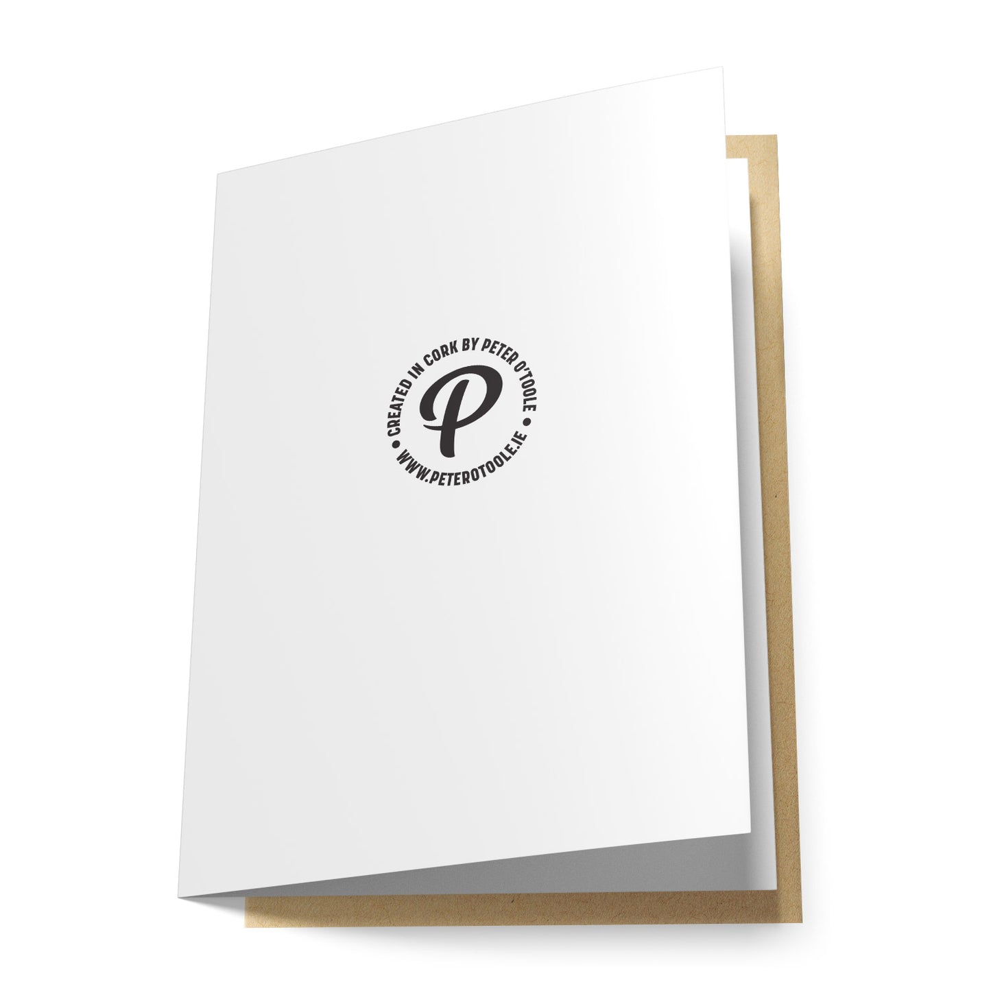 Typographic Christmas Tree Greeting Card