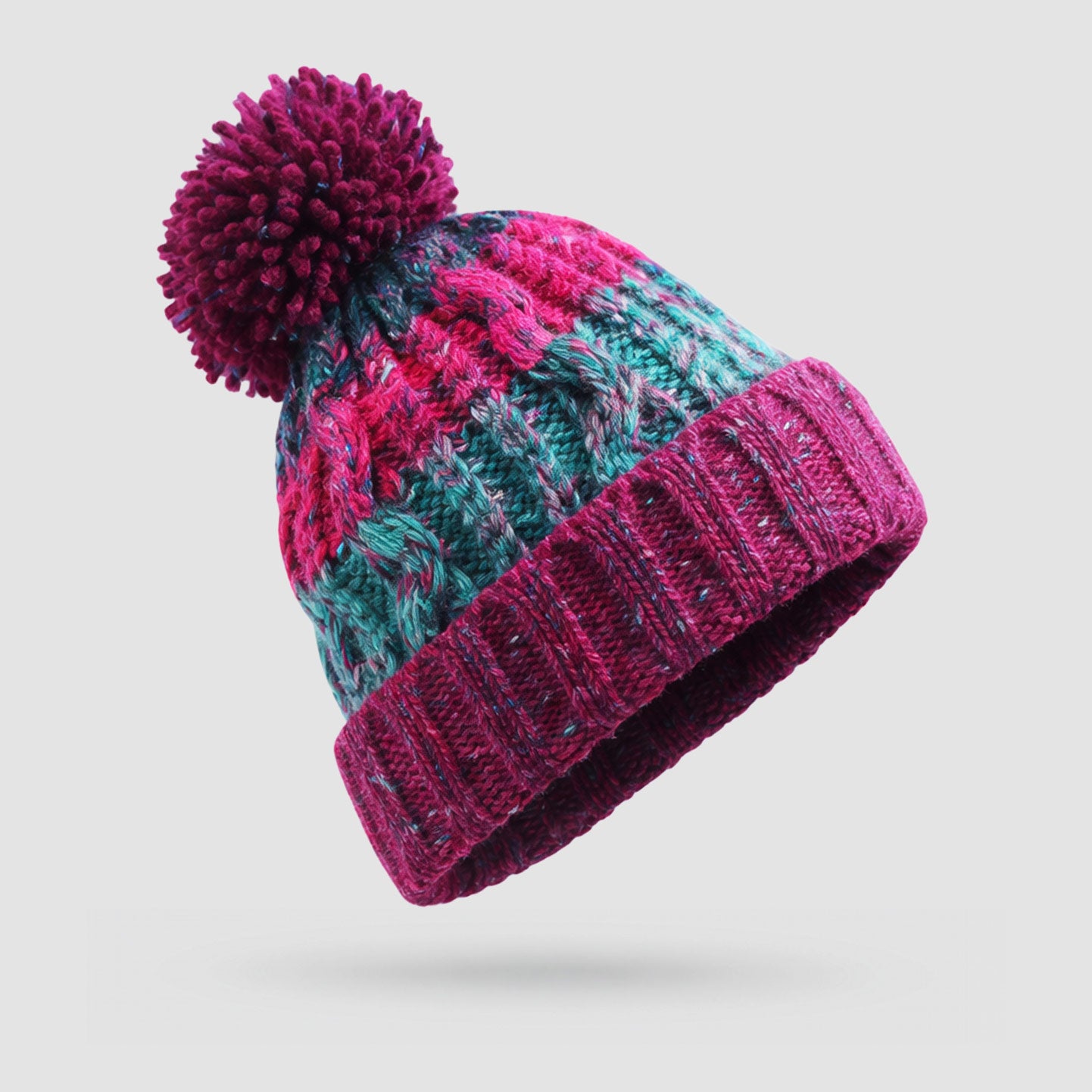 Beechfield Corkscrew 1 Pom Pom - Beanie