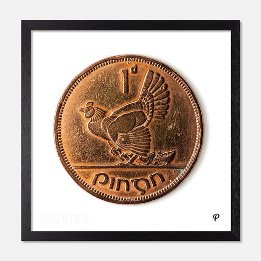 One Penny/Pingin Hen & Chicks Coin Print