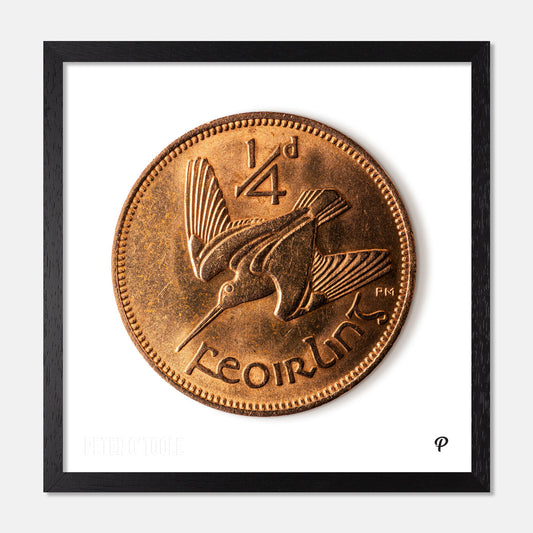 Quarter Penny Feoirling Woodcock Coin Print