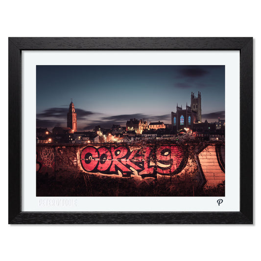 Faithfully Cork Print (Framed)