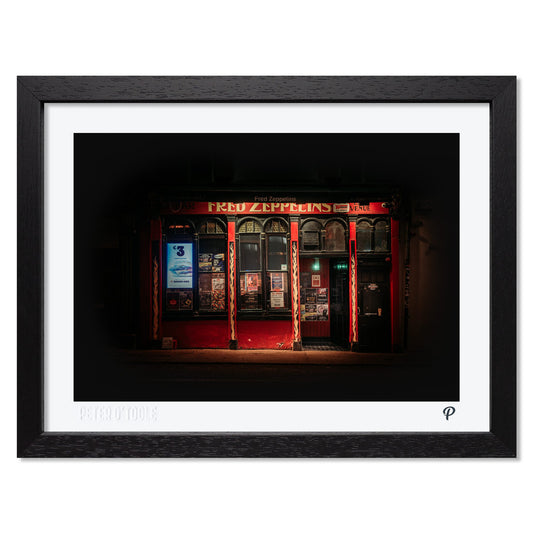Fred Zeppelins Pub Print (Framed)