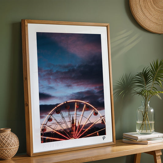 Glowing Around & Around Print