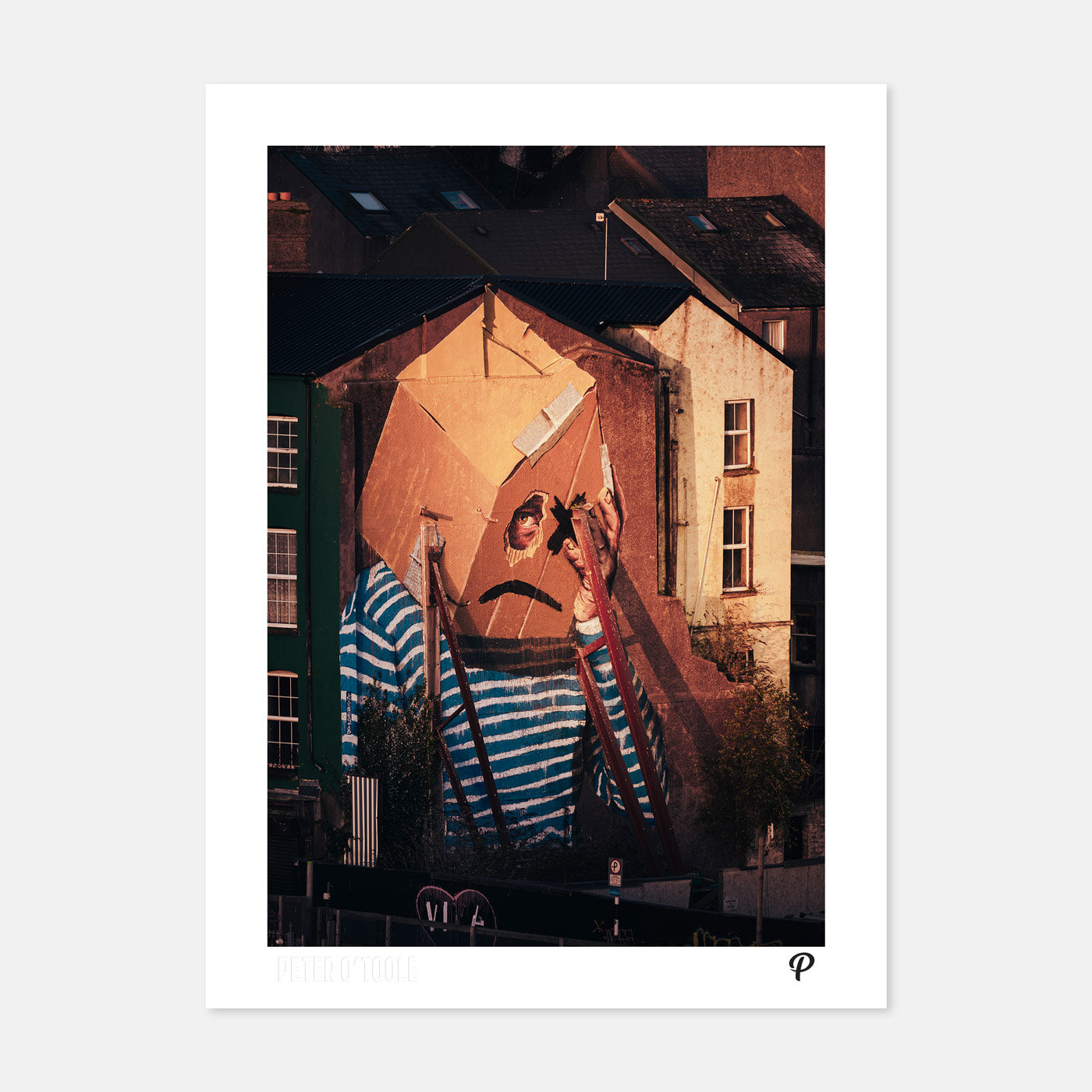 Asbestos Mural on South Main St. Print