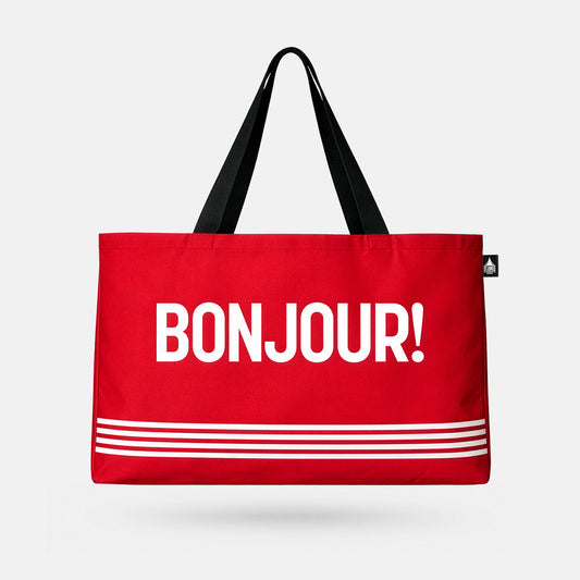 Bonjour! Oversized Tote Bag
