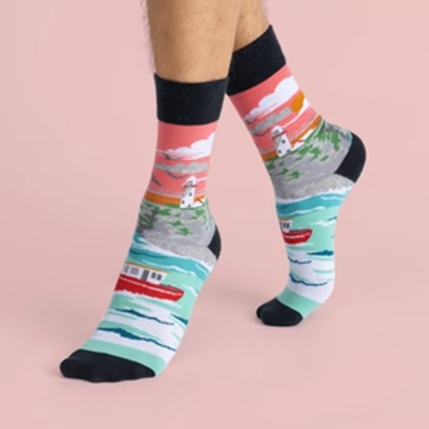Lighthouses & Cliffs - Socks