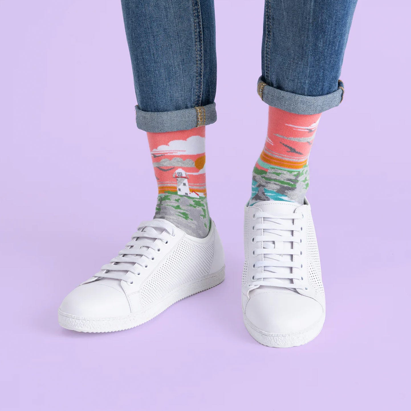 Lighthouses & Cliffs - Socks