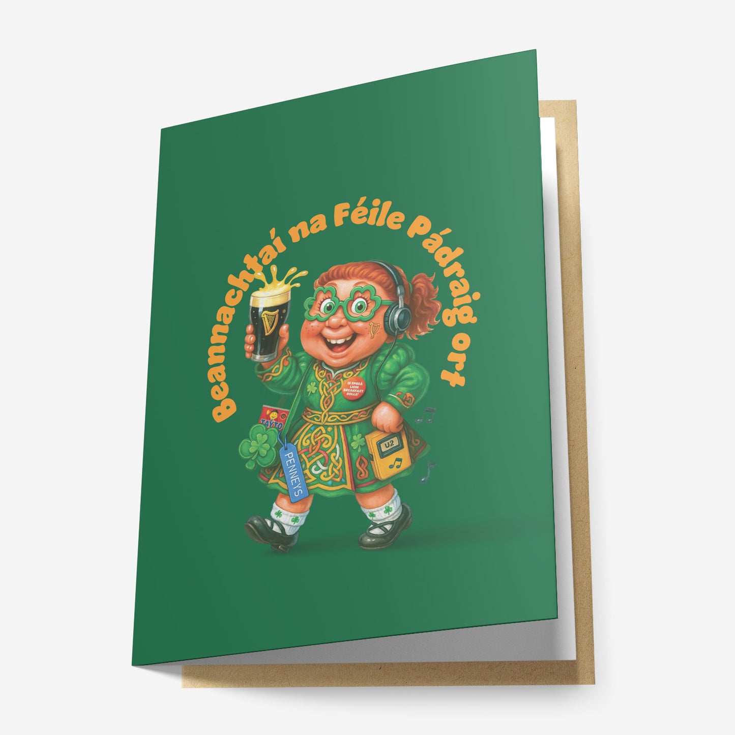 Beannachtaí na Féile Pádraig Ort Greeting Card