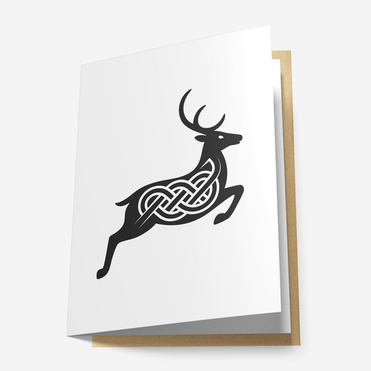 Celtic Deer Greeting Card