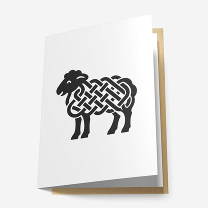 Celtic Sheep Greeting Card