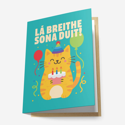 Lá Breithe Sona Duit! Greeting Card