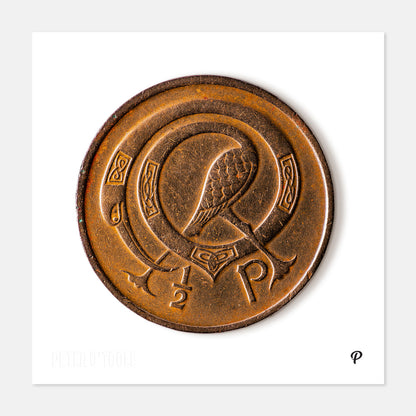 Half Penny Coin Print