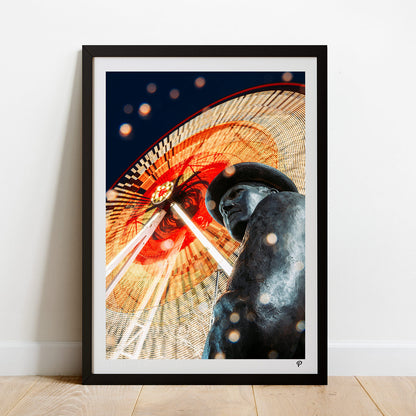 Michael Collins Statue on Grand Parade Print