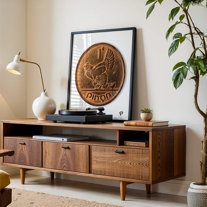 One Penny/Pingin Hen & Chicks Coin Print