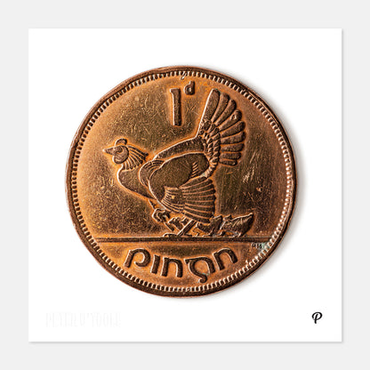 One Penny/Pingin Hen & Chicks Coin Print