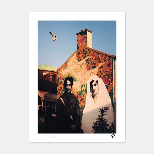 Peter Martin's 'Love Birds' Mural Print