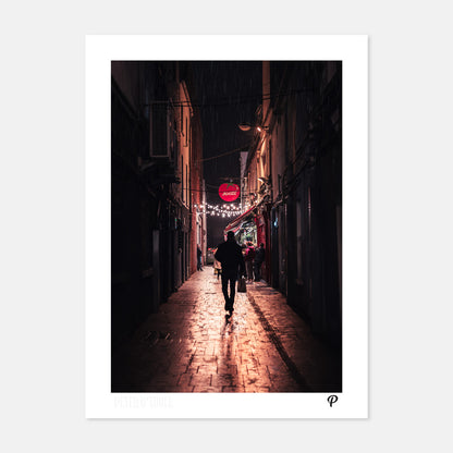 Strolling to Scoozi Print