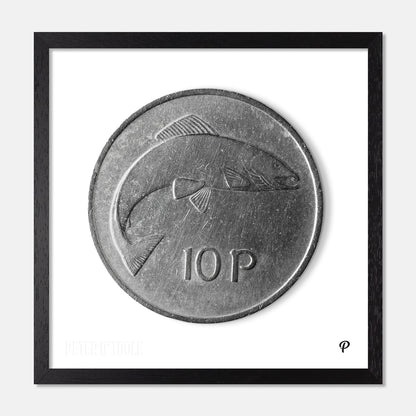 10p Salmon Original Coin Print