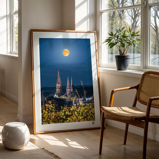 Supermoon Over St. Fin Barre's Cathedral Print
